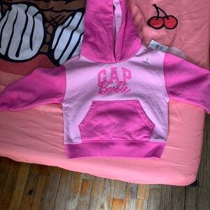 GAP Kids Two-Tone Pink Barbie Hoodie